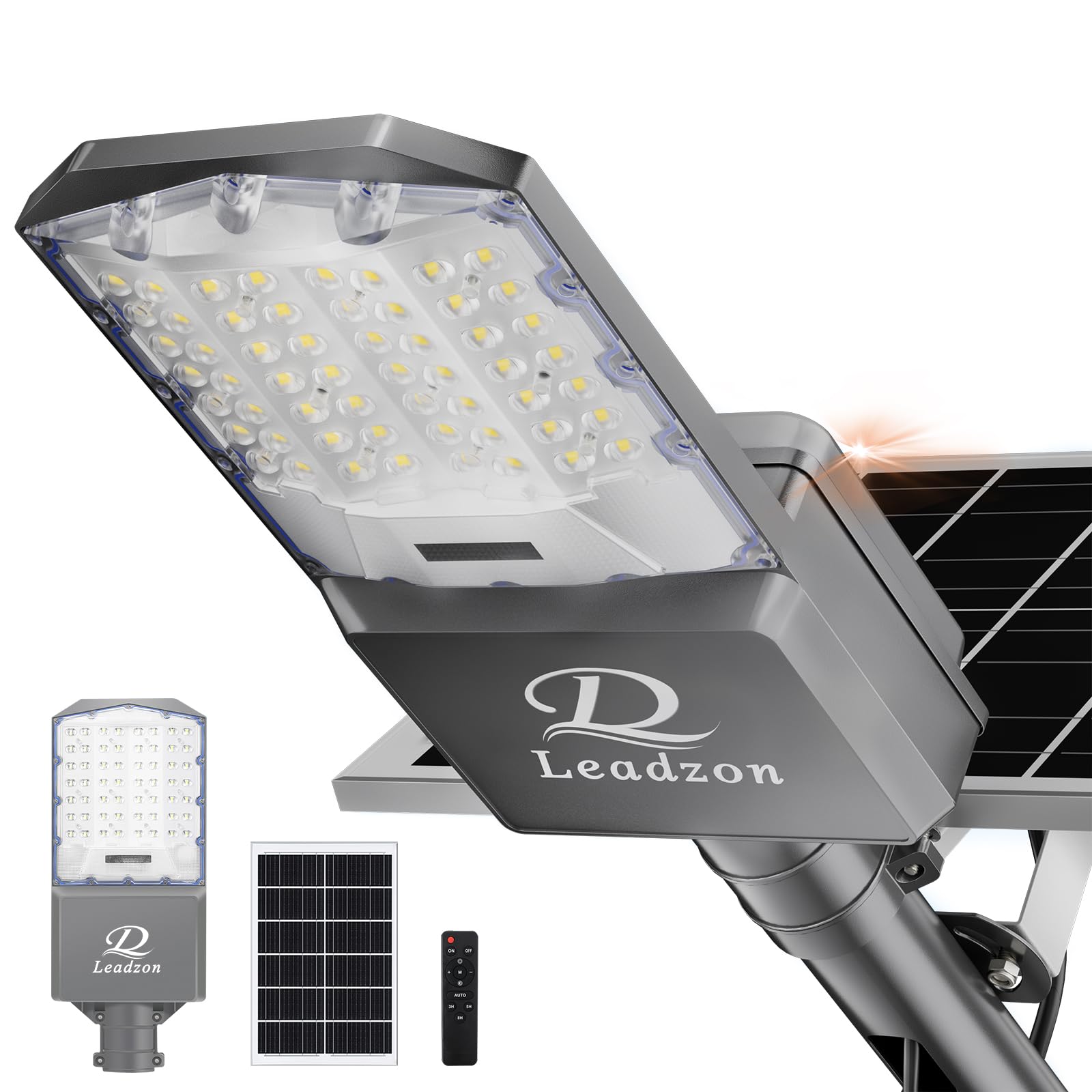Leadzon 9500w Solar Street Lights Outdoor Waterproof, 450000LM